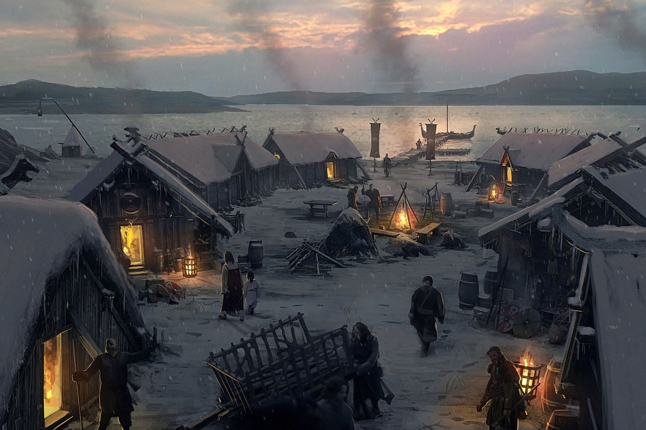 деревня викингов фото