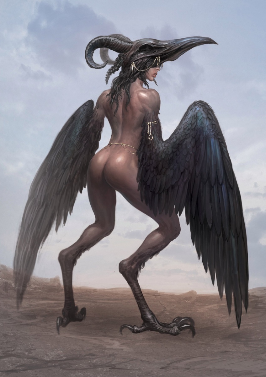 Harpies (meaning "snatchers") were female monsters who caused mis...